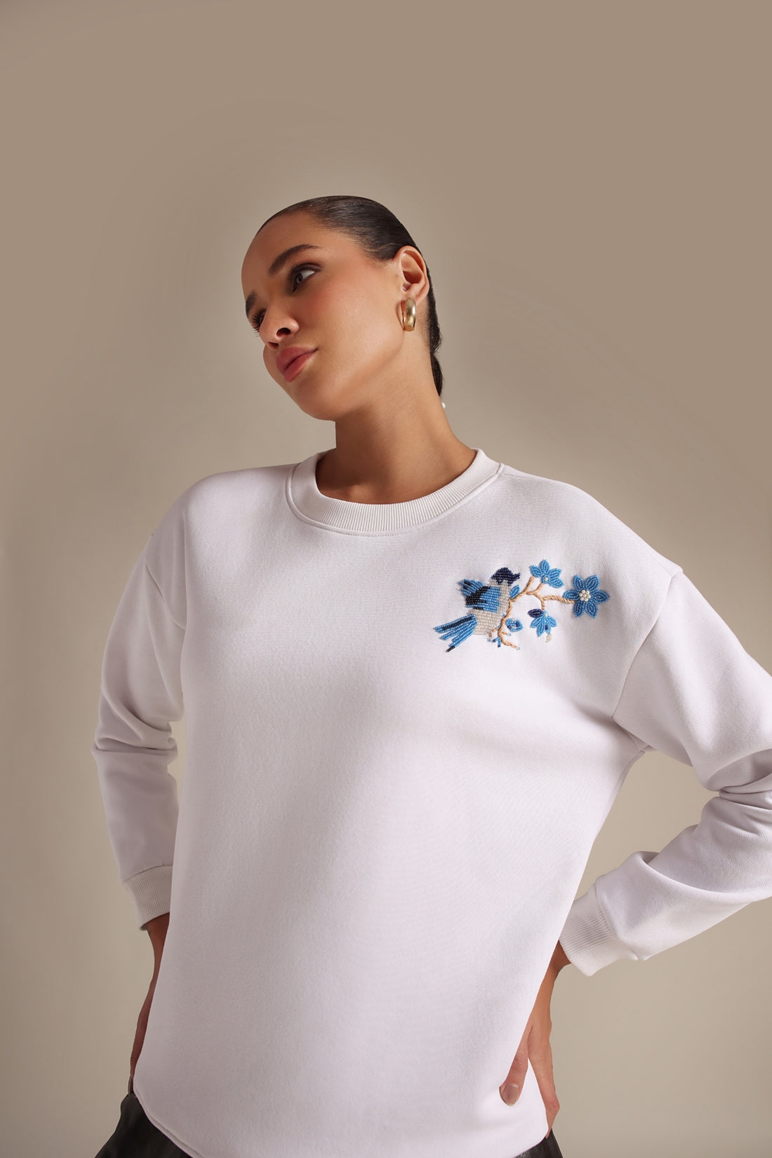 Blue Petal Sweatshirt