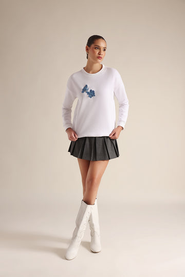 Blue Bloom Sweatshirt