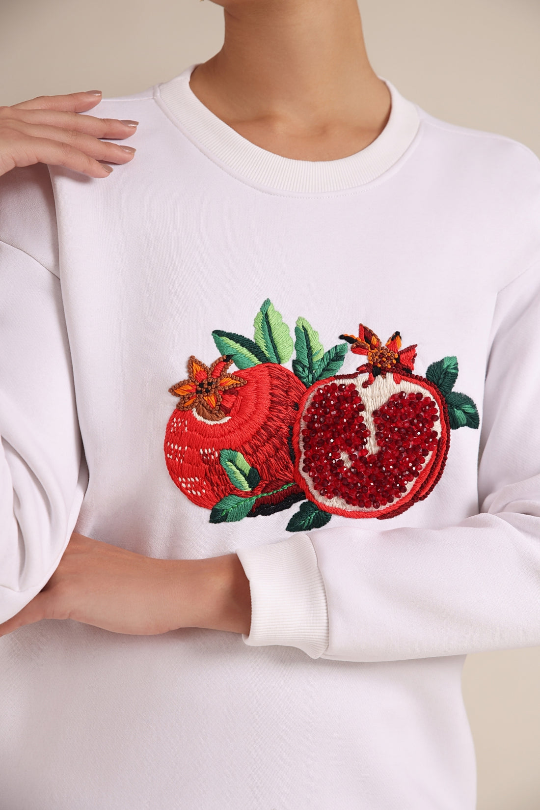 Ruby White Pomegranate Sweatshirt