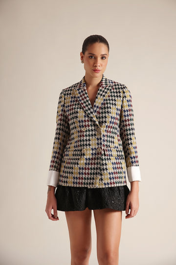 Houndstooth Blazer