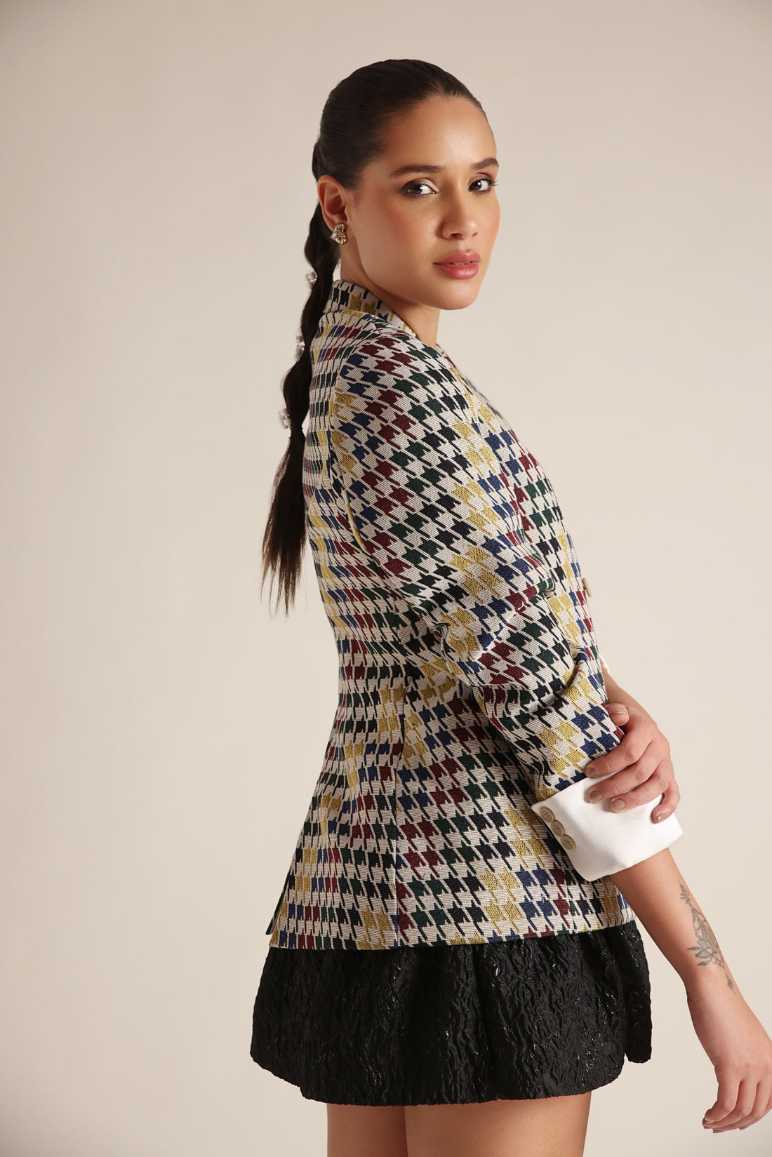 Houndstooth Blazer